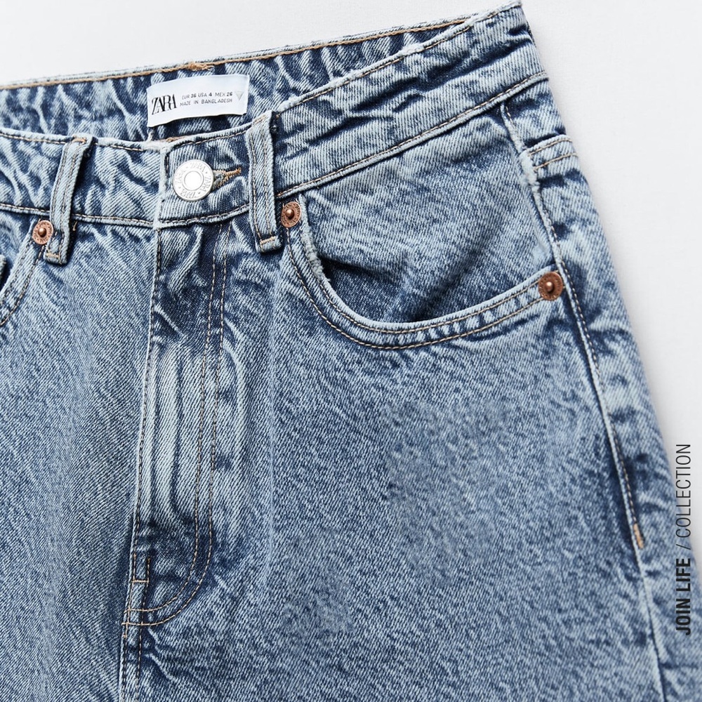 NWT Zara Mom Fit Jeans